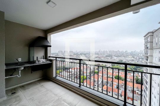 Varanda da Sala de apartamento para alugar com 2 quartos, 67m² em Pari, São Paulo