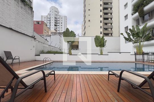Área comum - Piscina de apartamento para alugar com 3 quartos, 82m² em Pinheiros, São Paulo