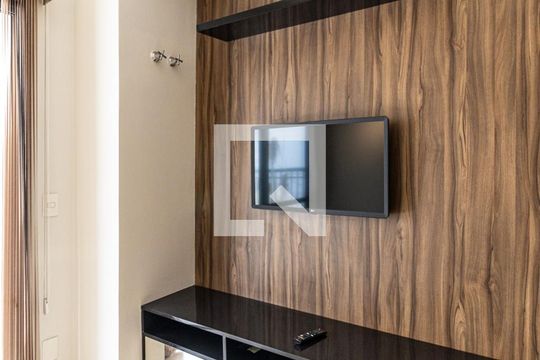 Sala - TV de apartamento à venda com 1 quarto, 43m² em Santa Cecília, São Paulo