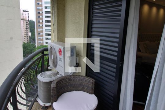 Varanda da Suíte 2 de apartamento para alugar com 2 quartos, 158m² em Vila Andrade, São Paulo
