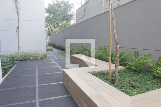 Área comum de kitnet/studio à venda com 1 quarto, 26m² em Indianópolis, São Paulo