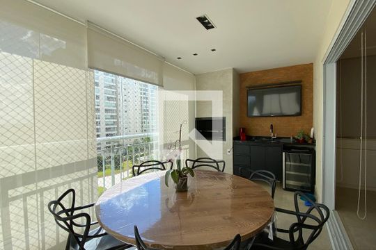 Varanda gourmet de apartamento para alugar com 3 quartos, 132m² em Alphaville, Santana de Parnaíba