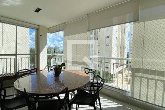 Varanda gourmet de apartamento para alugar com 3 quartos, 132m² em Alphaville, Santana de Parnaíba