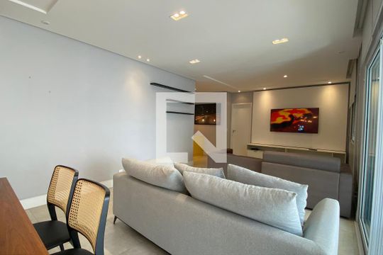 Sala de apartamento para alugar com 3 quartos, 132m² em Alphaville, Santana de Parnaíba