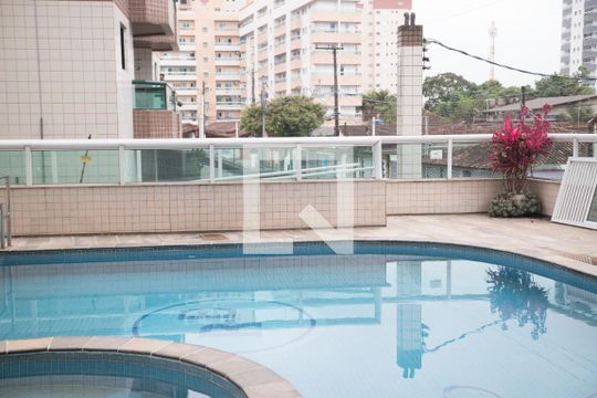 Área comum - Piscina de apartamento para alugar com 2 quartos, 78m² em Aviação, Praia Grande
