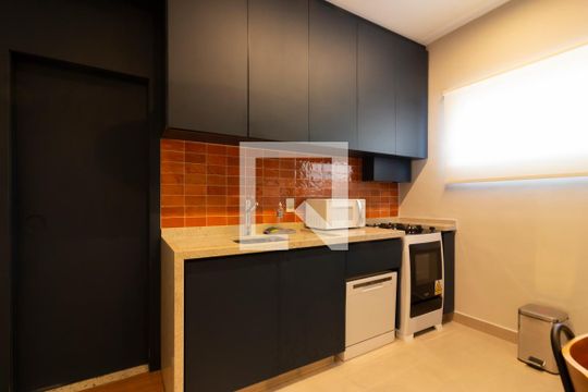 Cozinha de kitnet/studio para alugar com 1 quarto, 48m² em Jardim Paulista, São Paulo