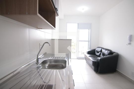 Cozinha de apartamento para alugar com 1 quarto, 29m² em Vila Ré, São Paulo