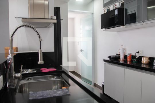 Cozinha de apartamento à venda com 1 quarto, 50m² em Vila Gustavo, São Paulo