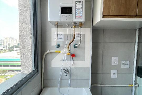 Área de Serviço de apartamento à venda com 1 quarto, 29m² em Várzea da Barra Funda, São Paulo