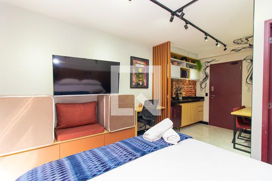 Studio de kitnet/studio para alugar com 1 quarto, 25m² em Consolação, São Paulo