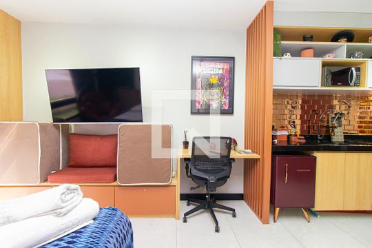 Studio de kitnet/studio para alugar com 1 quarto, 25m² em Consolação, São Paulo