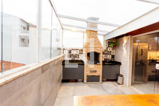 Área Gourmet de apartamento à venda com 2 quartos, 110m² em Vila Metalurgica, Santo André