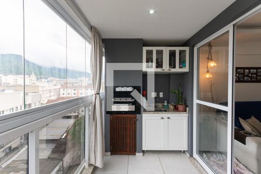 Varanda gourmet de apartamento à venda com 3 quartos, 131m² em Praca da Bandeira, Rio de Janeiro