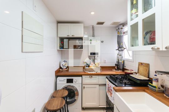 Cozinha de apartamento à venda com 3 quartos, 131m² em Praca da Bandeira, Rio de Janeiro