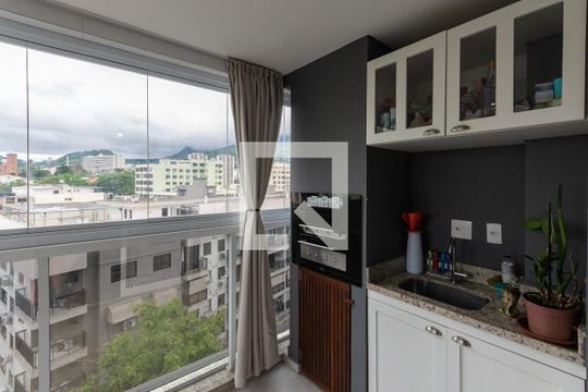 Varanda gourmet de apartamento à venda com 3 quartos, 131m² em Praca da Bandeira, Rio de Janeiro