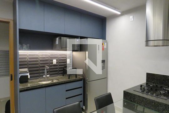 Cozinha de kitnet/studio para alugar com 1 quarto, 45m² em Jardim América, Goiânia