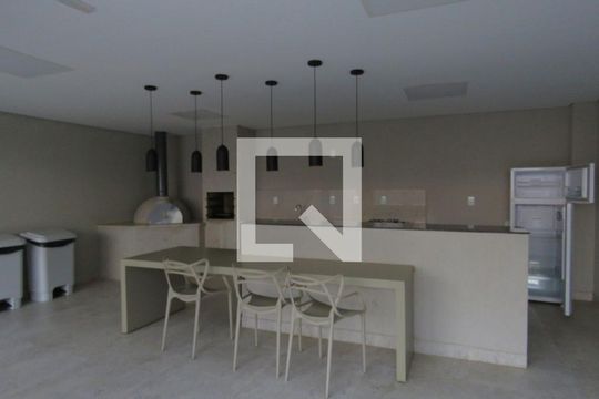 Área comum - Churrasqueira de kitnet/studio para alugar com 1 quarto, 45m² em Jardim América, Goiânia