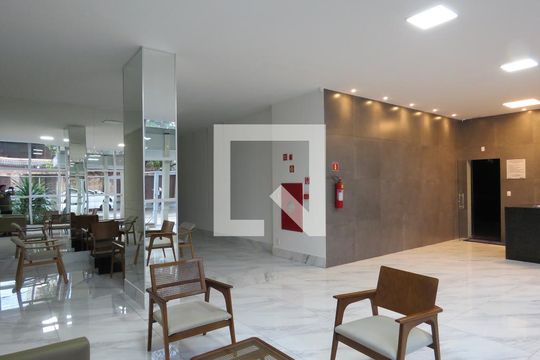 Hall de entrada de kitnet/studio para alugar com 1 quarto, 45m² em Jardim América, Goiânia