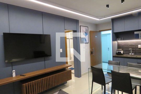 Sala de kitnet/studio para alugar com 1 quarto, 45m² em Jardim América, Goiânia