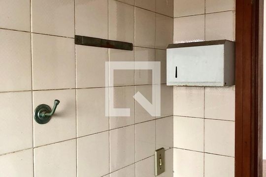 Banheiro de kitnet/studio à venda com 1 quarto, 35m² em Vila Jerusalem, São Bernardo do Campo