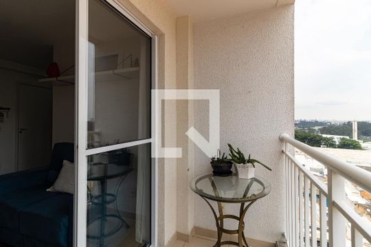 Varanda da Sala de apartamento à venda com 2 quartos, 45m² em Jardim São Caetano, São Paulo