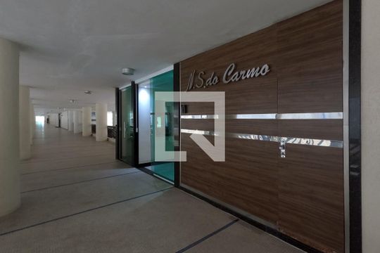 Área Comum - Entrada do Bloco  de kitnet/studio para alugar com 1 quarto, 32m² em Boqueirão, Santos