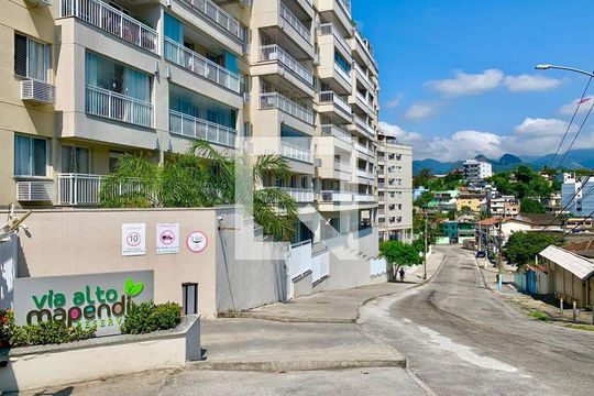 Fachada do bloco de apartamento à venda com 2 quartos, 132m² em Taquara, Rio de Janeiro