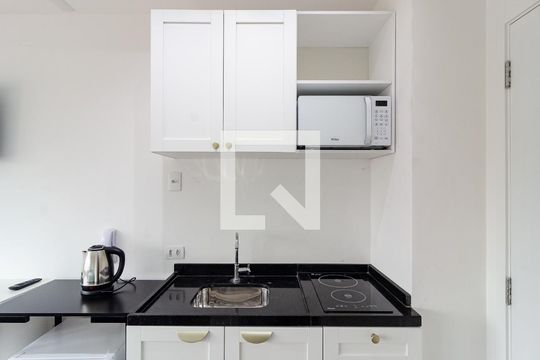 Cozinha de kitnet/studio à venda com 1 quarto, 20m² em Vila Mariana, São Paulo