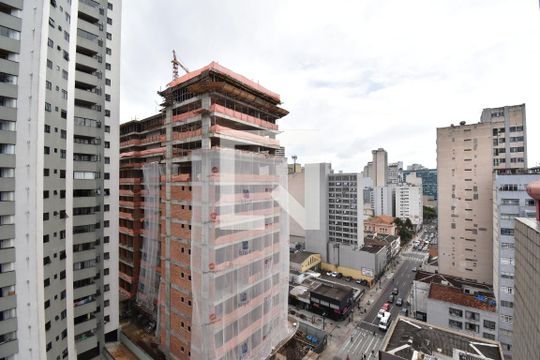 Vista da Sacada de apartamento à venda com 1 quarto, 67m² em Centro, Curitiba