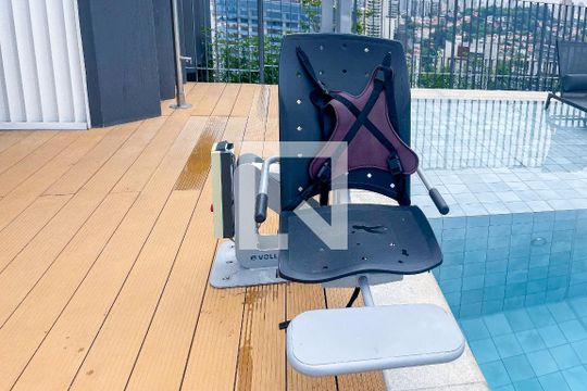 Área comum - Piscina de apartamento à venda com 1 quarto, 47m² em Jardim das Bandeiras, São Paulo