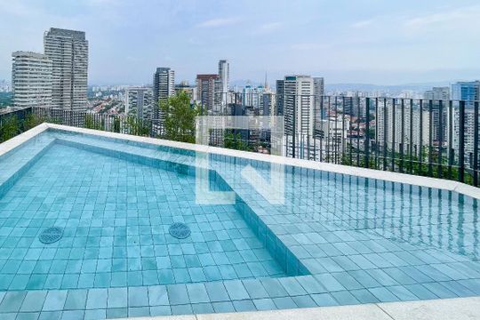 Área comum - Piscina de apartamento à venda com 1 quarto, 47m² em Jardim das Bandeiras, São Paulo