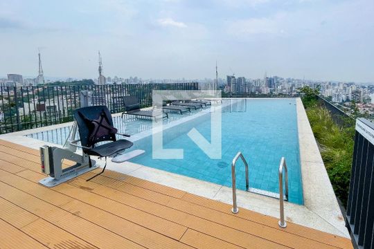 Área comum - Piscina de apartamento à venda com 1 quarto, 47m² em Jardim das Bandeiras, São Paulo