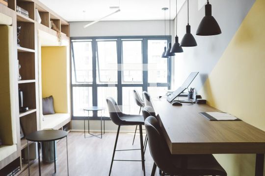 Área comum de kitnet/studio para alugar com 1 quarto, 26m² em Tucuruvi, São Paulo