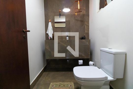 Lavabo de casa de condomínio para alugar com 4 quartos, 420m² em Sítios de Recreio Gramado, Campinas