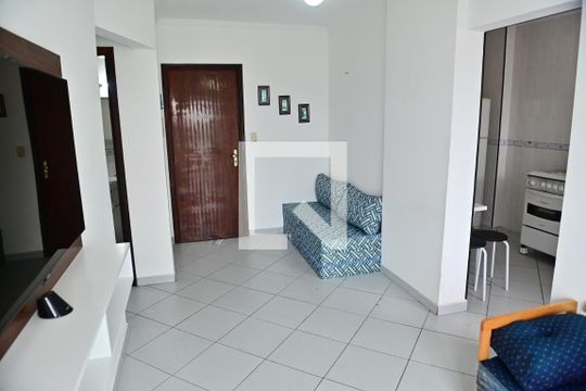 Sala de apartamento para alugar com 1 quarto, 52m² em Vila Assuncao, Praia Grande