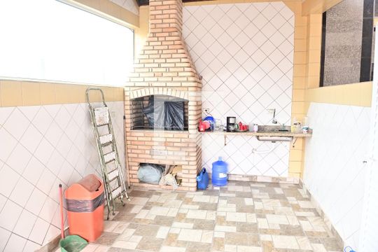 Área comum - Churrasqueira de apartamento para alugar com 1 quarto, 52m² em Vila Assuncao, Praia Grande