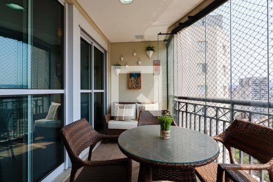 Varanda gour de apartamento à venda com 3 quartos, 130m² em Chora Menino, São Paulo