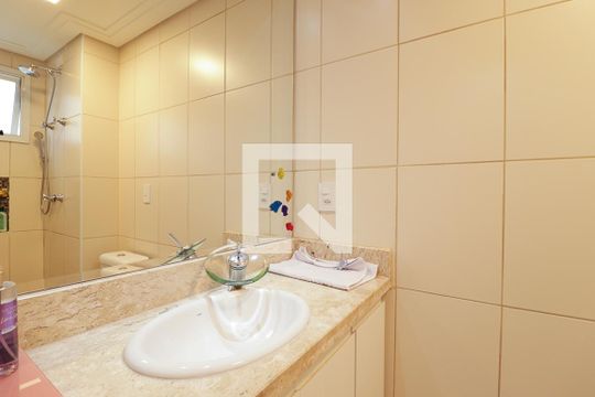 Banheiro da Suíte 1 de apartamento à venda com 4 quartos, 150m² em Santana, São Paulo
