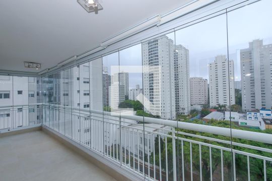 Varanda de apartamento para alugar com 3 quartos, 98m² em Santo Amaro, São Paulo