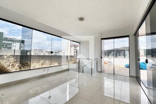 Hall de entrada de apartamento à venda com 4 quartos, 204m² em Buritis, Belo Horizonte