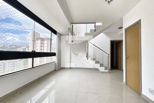 Sala de apartamento à venda com 4 quartos, 204m² em Buritis, Belo Horizonte