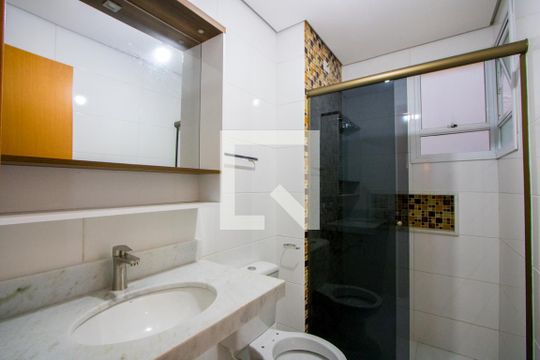 Banheiro do quarto 1 de apartamento à venda com 2 quartos, 91m² em Vila Helena, Santo André