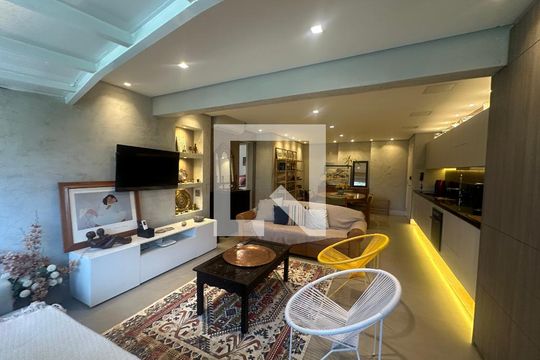 Sala de apartamento para alugar com 2 quartos, 82m² em Melville Empresarial Ii, Barueri