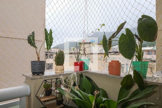 Varanda da Sala de apartamento para alugar com 2 quartos, 70m² em Tijuca, Rio de Janeiro