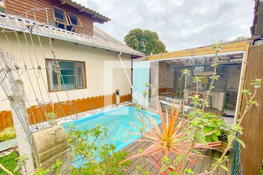 Área comum - Piscina de kitnet/studio para alugar com 1 quarto, 57m² em Cachoeira do Bom Jesus Leste, Florianópolis
