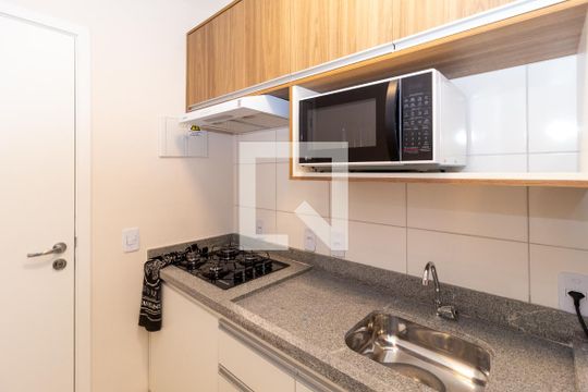 Cozinha de kitnet/studio à venda com 1 quarto, 26m² em Tatuapé, São Paulo