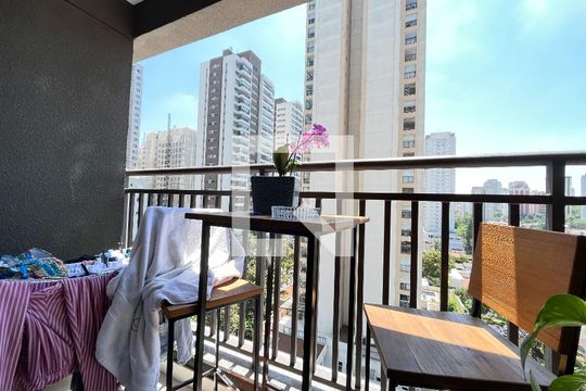 Varanda de apartamento à venda com 1 quarto, 30m² em Jardim Prudência, São Paulo