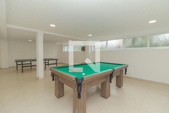 Área comum - Sala de Jogos de apartamento à venda com 1 quarto, 48m² em Passo D’areia, Porto Alegre