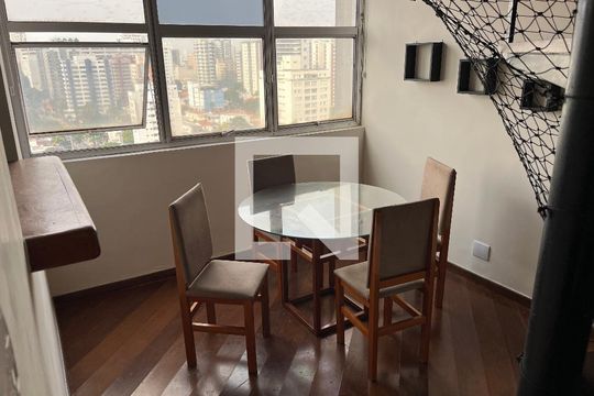 Sala de apartamento à venda com 1 quarto, 90m² em Vila Clementino, São Paulo