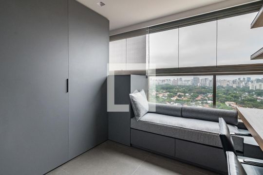 Varanda da Suíte de apartamento para alugar com 1 quarto, 66m² em Pinheiros, São Paulo